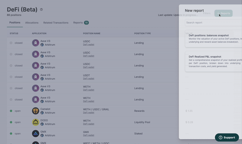 DeFi P&L report.gif